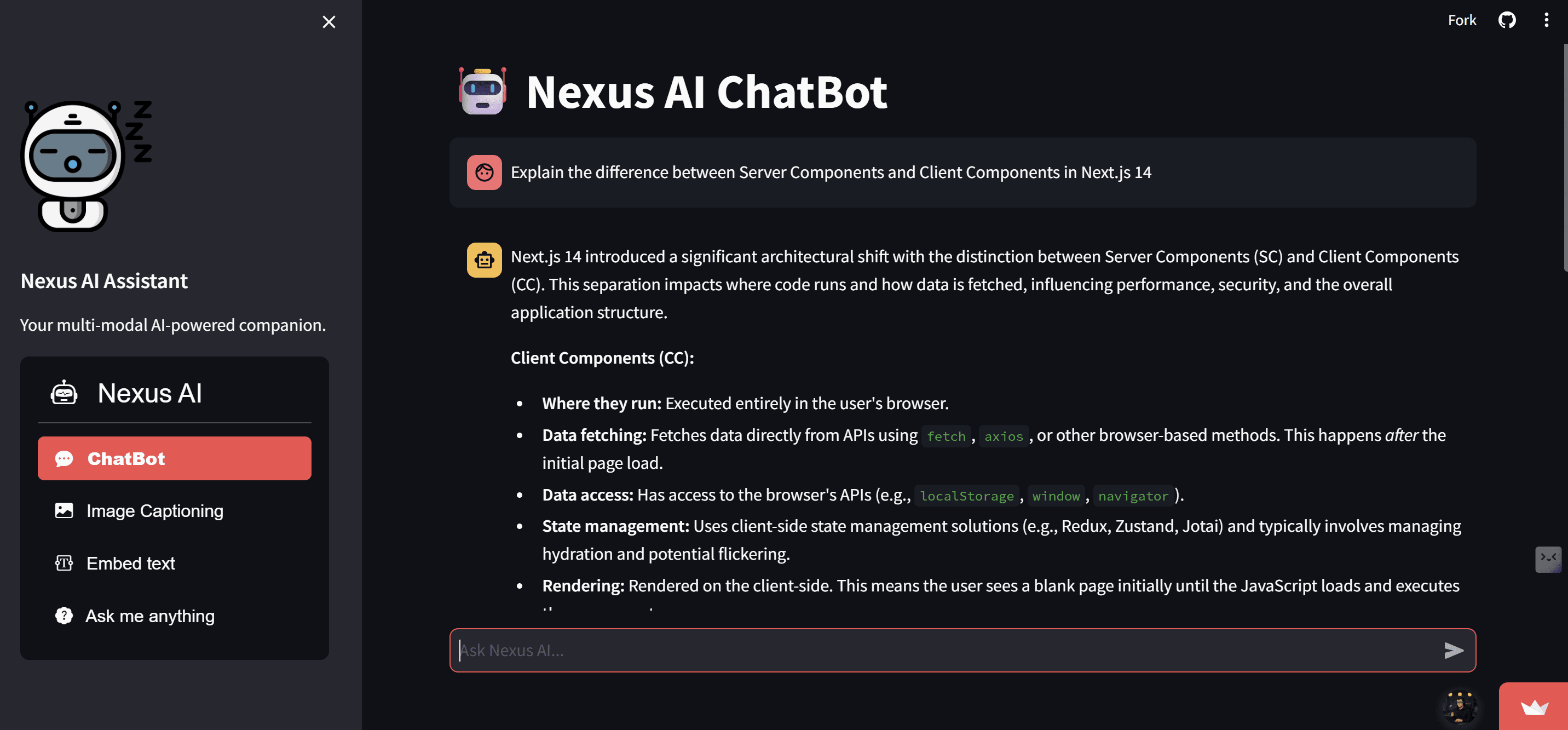 Nexus AI - A Multimodal AI Assistant.